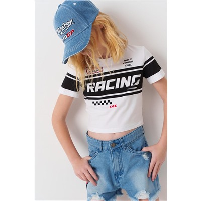 Фуфайка трикотажная для девочек (футболка) PLAYTODAY, 1243142