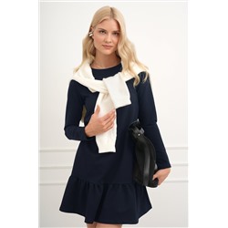 Женское платье трапеция из футера Happyfox