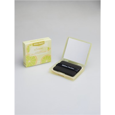 Матирующий салфетки против жирного блеска в футляре с зеркалом, Лимон, 100 шт.