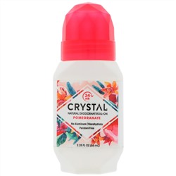 Crystal Body Deodorant, Натуральный шариковый дезодорант с гранатом, 2,25 жидкой унции (66 мл)