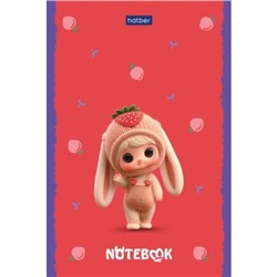 Блокнот А6  40л клетка на склейке "Ягоды.ФрутоНяшки" (093613) Хатбер