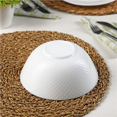 Салатник Luminarc Precious, 800 мл, d=18 см, стеклокерамика, белый