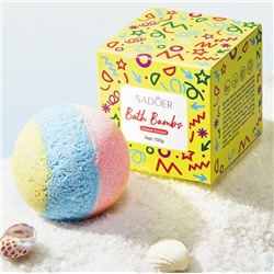 SADOER Бомбочка для ванны ароматическая с лимоном, 100гр