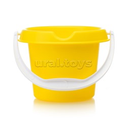 Песочный набор "Пляжный" ( 3 формочки, совок, грабли, ведро)