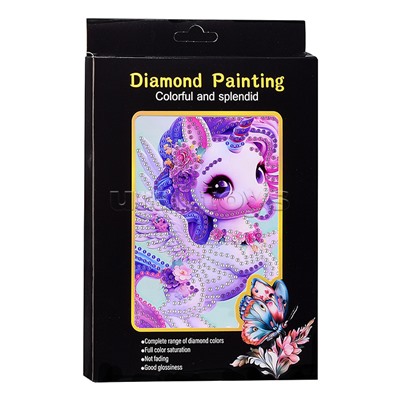 Мозаика алмазная "Единорожка" 15*20см