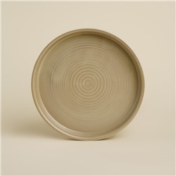 Тарелка обеденная фарфоровая SL Home «Песчаный бриз», d=21 см, цвет бежевый