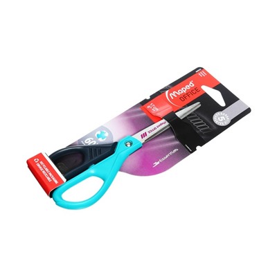 Ножницы 17 см Maped ESSENTIALS GREEN DECO эргономичные, симметричные, в блистере, МИКС