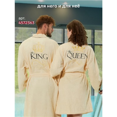 Халат махровый женский «Этель» Queen, размер 46-48, хлопок