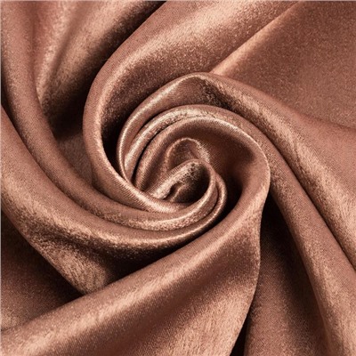 Штора портьерная «Этель. Классика», коричневая, 270×300 см