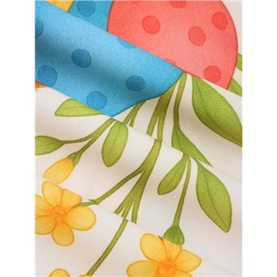 Салфетка пасхальная на стол «Пасхальный кролик» 65×65 см