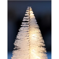 Фигура светодиодная «Ёлка белоснежная» 30 см, 20 LED, от батареек AG13×3, свечение тёплое белое