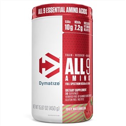 Dymatize Nutrition, All 9 Amino, сочный арбуз, 450 г (15,87 унции)