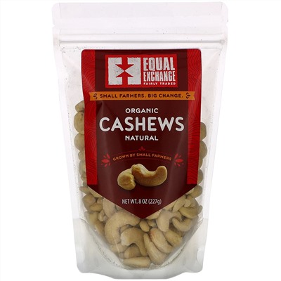Equal Exchange, Organic Natural Cashews, 8 oz (227 g)