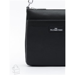 Сумка женская кожаная 2378Y black Polina&Eiterou