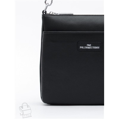 Сумка женская кожаная 2378Y black Polina&Eiterou