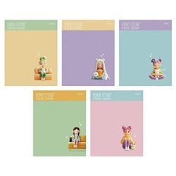 Тетрадь  48л клетка "Уютные моменты" 5 диз., выб.лак. (095190) Хатбер