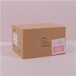 Органайзер для ватных палочек и дисков, с крышкой, 2 секции, 14.5×13×8 см, цвет белый/прозрачный