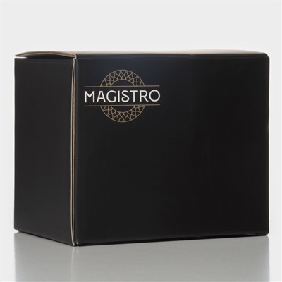 Кружка Magistro «Сара», 380 мл, 9×12.5 см, боросиликатное стекло, прозрачная