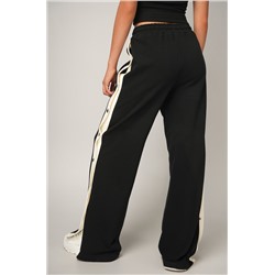 Женские брюки с заклепками из футера Happyfox