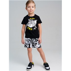 Комплект трикотажный для мальчиков: фуфайка (футболка), шорты