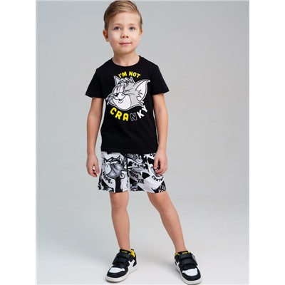 Комплект трикотажный для мальчиков: фуфайка (футболка), шорты