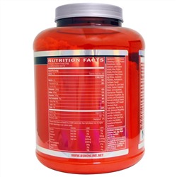 BSN, True Mass, белково-углеводная матрица ультра-премиум со вкусом ванильного мороженого, 2,64 кг (5,82 фунта)