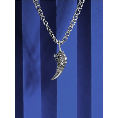 Подвеска из чернёного серебра - Дракон коготь зуб 925 пробы ПК-01ч