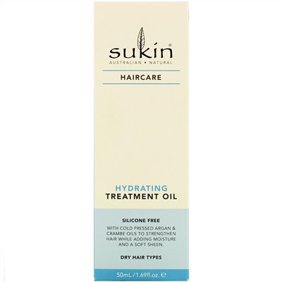 Sukin, Hydrating Treatment Oil, Haircare, 1.69 fl oz (50 ml)