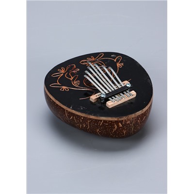 УЦЕНКА Сувенирный музыкальный инструмент «Калимба узор» круглая 7×14×14 см