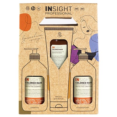 INSIGHT «COLORED HAIR» Набор (шампунь и кондиционер 400 мл + маска 250 мл)