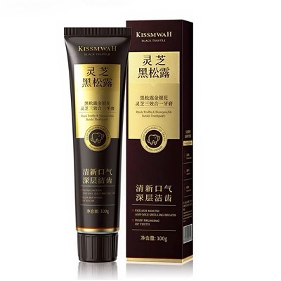 Зубная паста с черным трюфелем, жимолостью и ганодермой Kissmwah