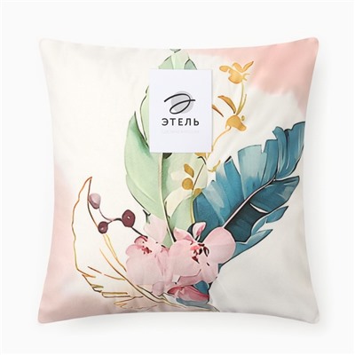 Наволочки декоративные Этель «Тропики» набор 4 шт., 40×40 см, велюр