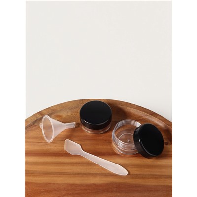 Набор для хранения, в чехле, 9 предметов, прозрачный, чёрный