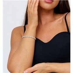 Браслет женский на руку, покрытие посеребрение, № 013033, арт. 001.344