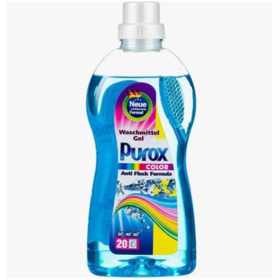 Гель для стирки Purox Color 5 в 1 CLOVIN Концентрат 1л , (20 стирок) 931686