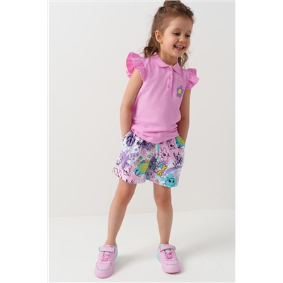 Шорты трикотажные для девочек, 2 шт в комплекте PLAYTODAY, 1240260