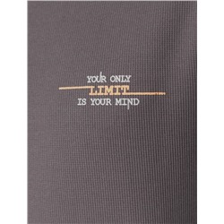 Джемпер легкий из фактурного эластичного трикотажа с принтом