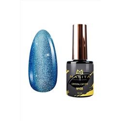 Manita Professional Гель-лак для ногтей с эффектом кошачьего глаза / Crystal Cat Eye №08, 10 мл KRISTALLER, 1111961