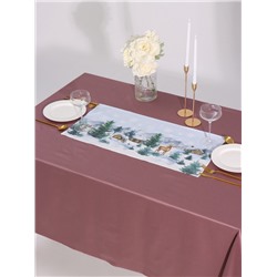 Дорожка новогодняя на стол «Этель» Forest animals 30×70 ± 5 см, 100% хл, саржа 190 г/м²