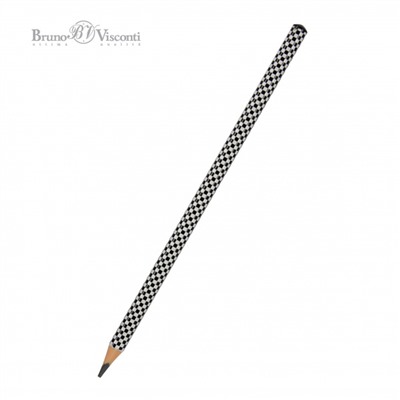 Карандаш пластиковый  "ArtGraphix.Шашечки" трехгранный НВ 21-0038/08 Bruno Visconti