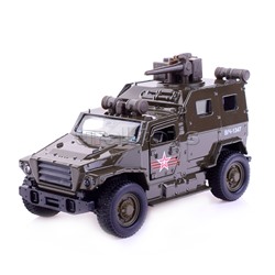 Машина металл Армия России, ВПК-3927 волк, 12 см, (дв, баг., под.дет.,) иннрц., в коробке