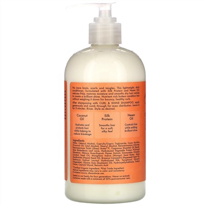 SheaMoisture, кондиционер для завивки и блеска, кокос и гибискус, 384 мл (13 жидких унций)