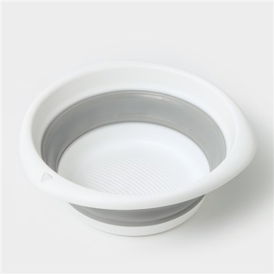 Таз складной «Флекс», 5.5 л, 32.5×33×4.5 см, смоки