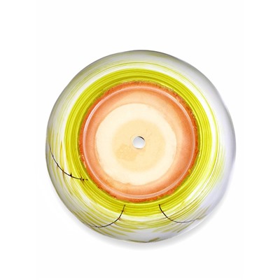 Горшок для цветов «Тропики», 8 л, d=28.5 см, h=22 см, керамика, с поддоном, белый