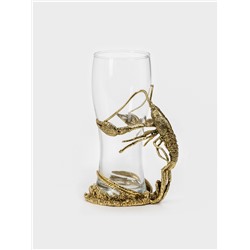 Пивной бокал «Рак», 470 мл, 9.2×18.5, стекло, прозрачный, золотой