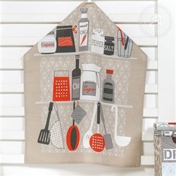 К-т полотенец "Время есть" 50*60 см. - 3 шт. рогожка хлопок 100%