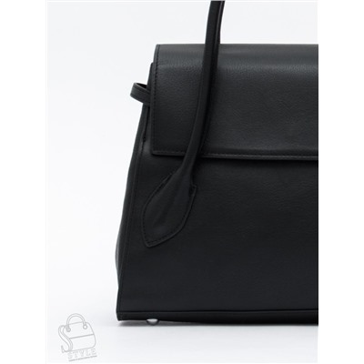Сумка женская кожаная 2424Y black Polina&Eiterou