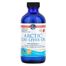 Nordic Naturals, Масло печени арктической трески со вкусом клубники, 237 мл (8 жидких унций)