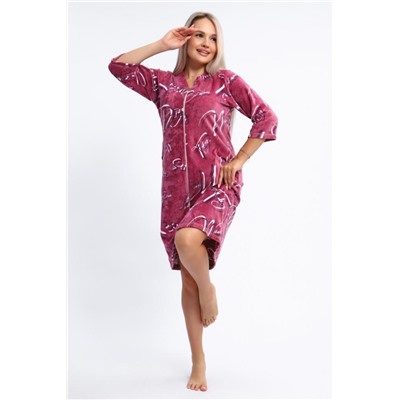 Халат 01 Бренд Rozhkova KV (Темно-розовый)