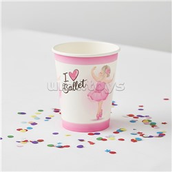 Набор посуды одноразовой "Балерина" стаканы (10 шт)